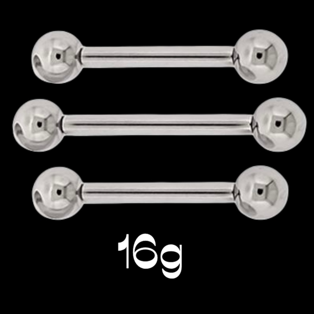 2 - 16g Externally Threaded Barbell